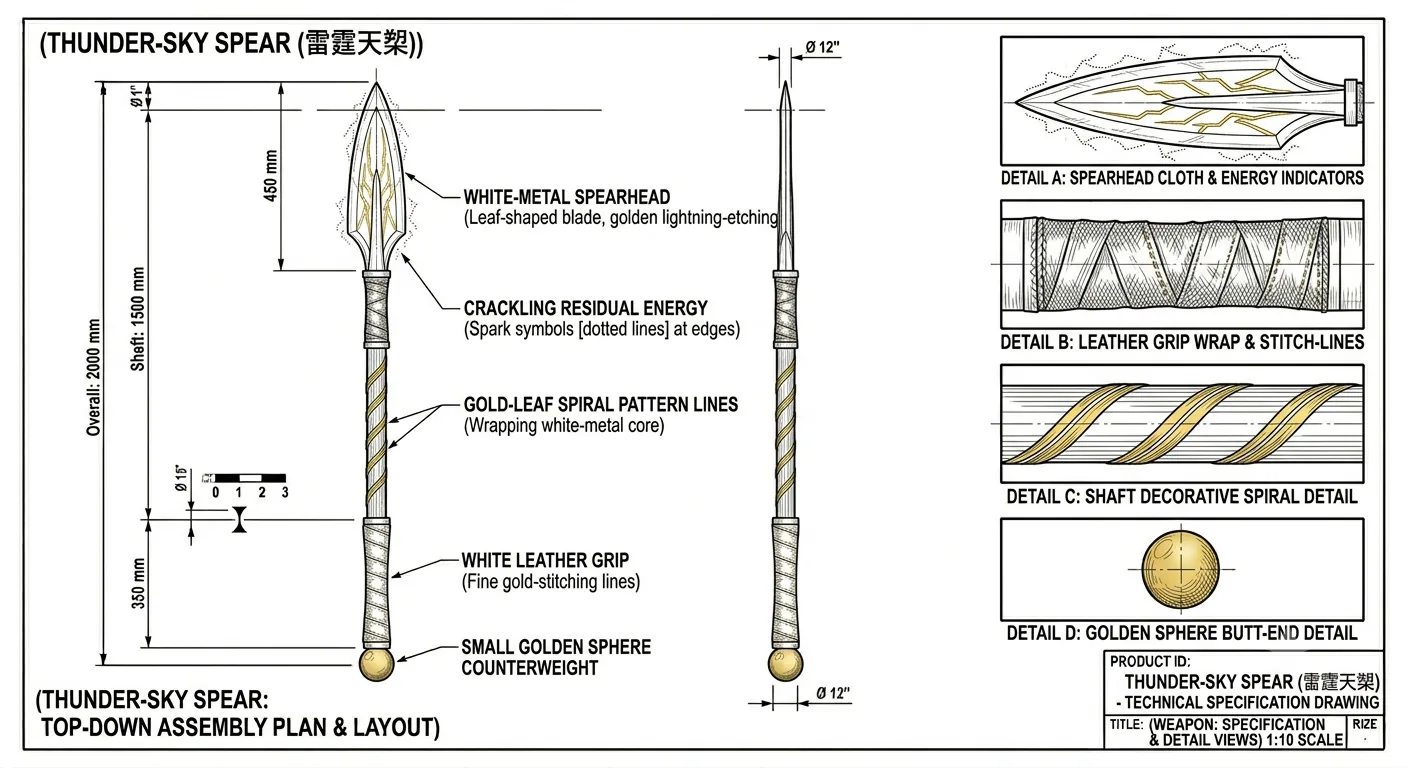 雷霆天槊 · 原画